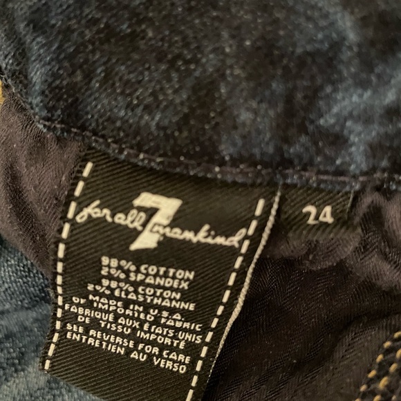 7 for mankind skinny jeans - Picture 3 of 4